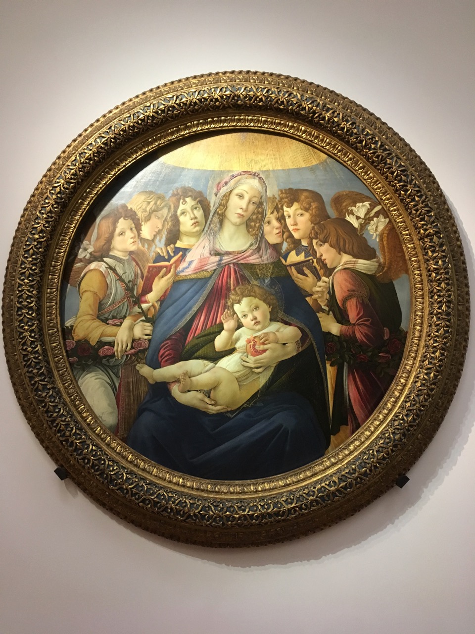 madonna of the pomegranate by botticelli