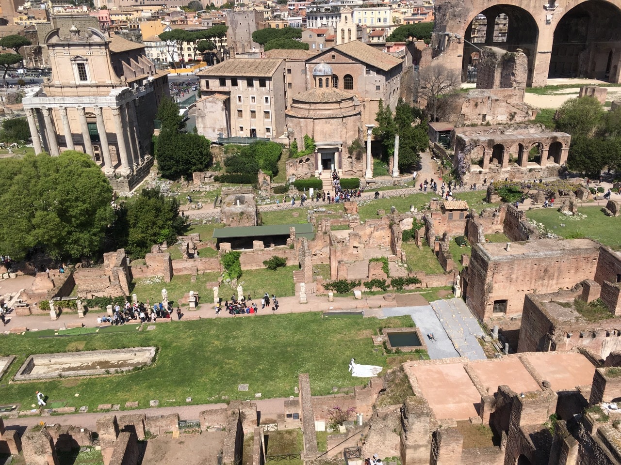 俯瞰古罗马广场