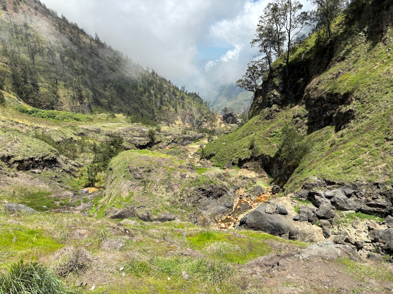 下面就是火山温泉